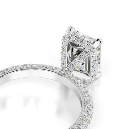 Harper Moissanite & Lab Grown Diamond Ring | White Gold | 2