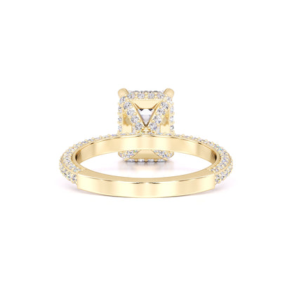 Harper Moissanite & Lab Grown Diamond Ring | Yellow Gold | 3