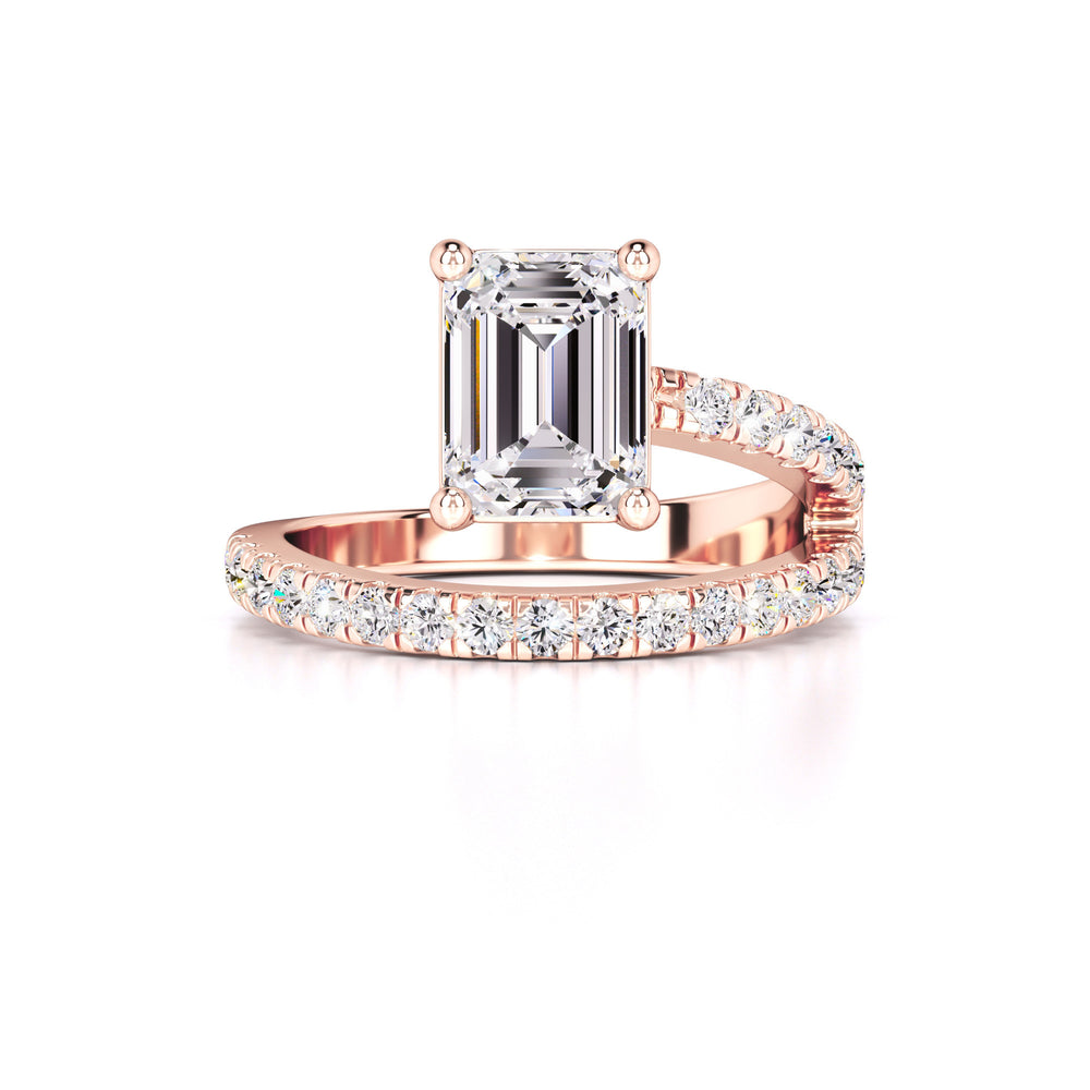 Alexa Moissanite & Lab Grown Diamond Ring | Rose Gold | 1