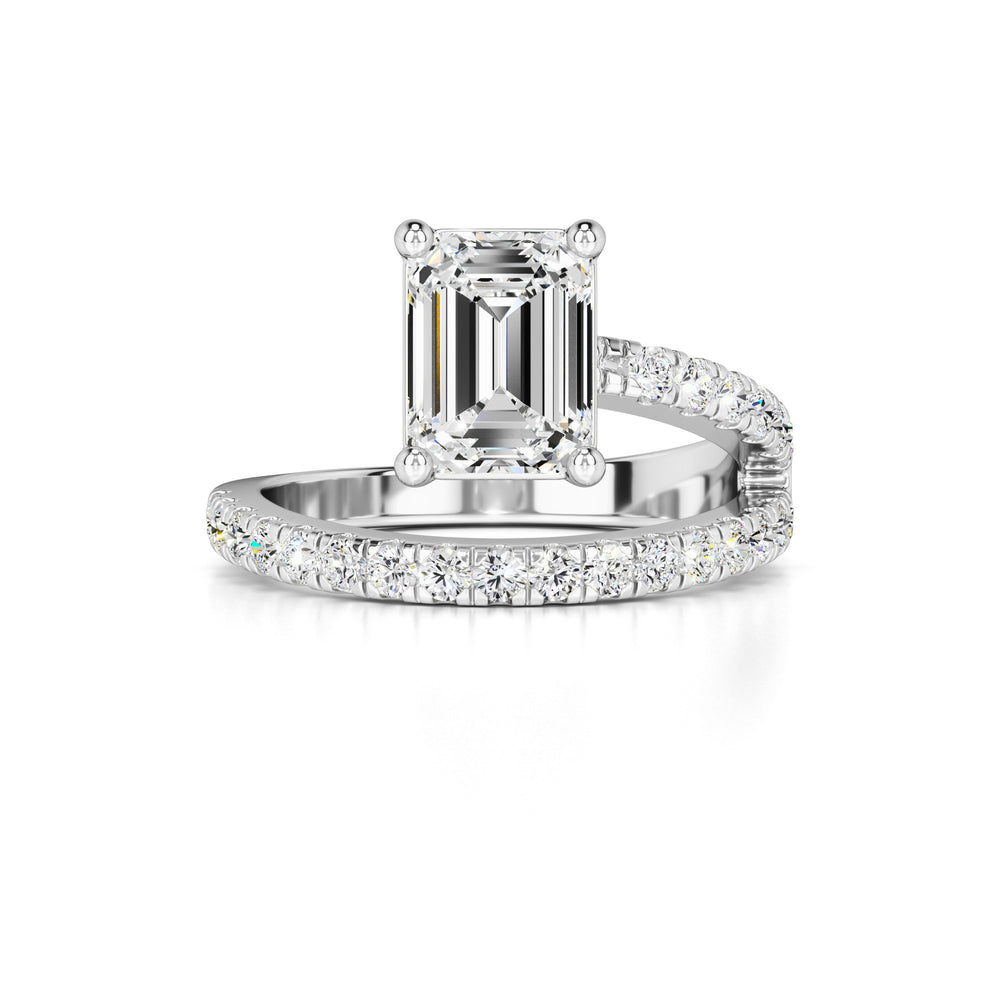 Alexa Moissanite & Lab Grown Diamond Ring | White Gold | 1