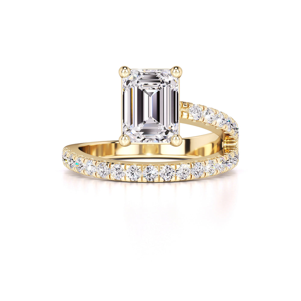 Alexa Moissanite & Lab Grown Diamond Ring | Yellow Gold | 1
