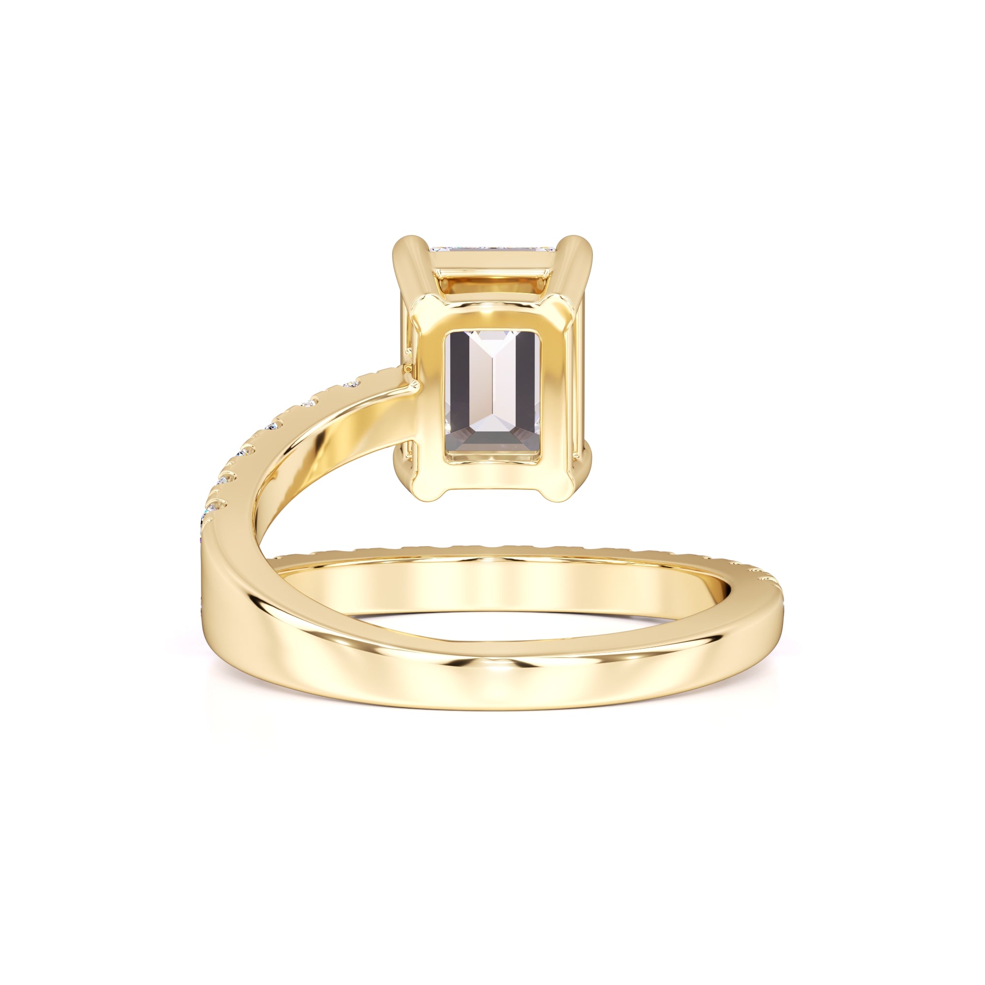 Alexa Moissanite & Lab Grown Diamond Ring | Yellow Gold | 3