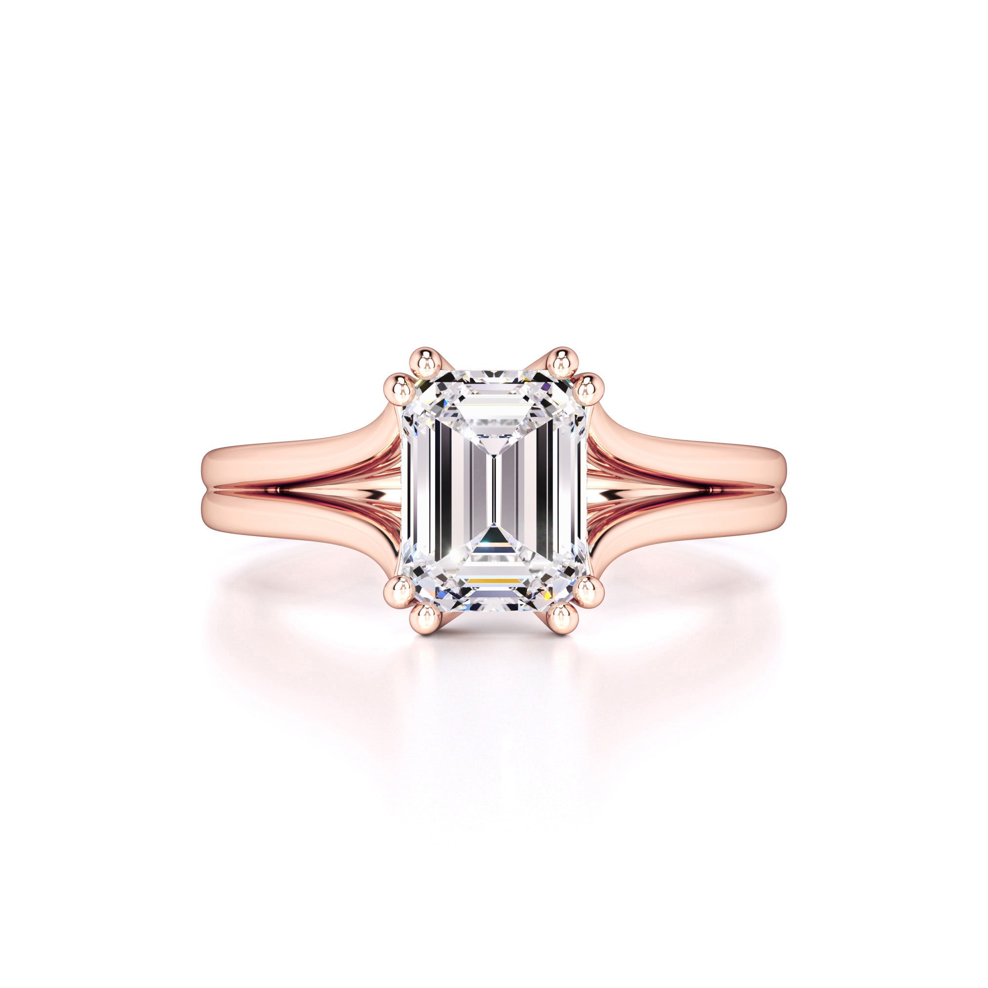 Tessa Moissanite & Lab Grown Diamond Ring | Rose Gold | 1