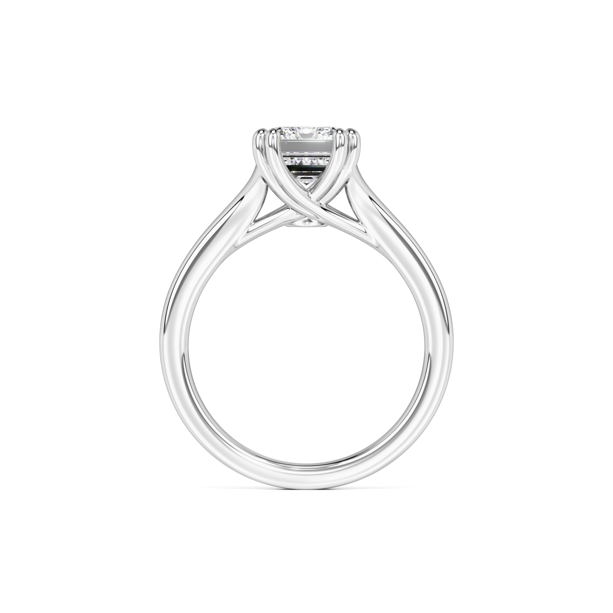 Tessa Moissanite & Lab Grown Diamond Ring | White Gold | 4
