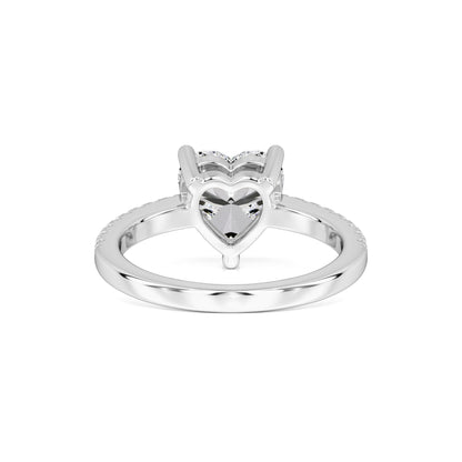 Cora Moissanite & Lab Grown Diamond Ring | White Gold | 3