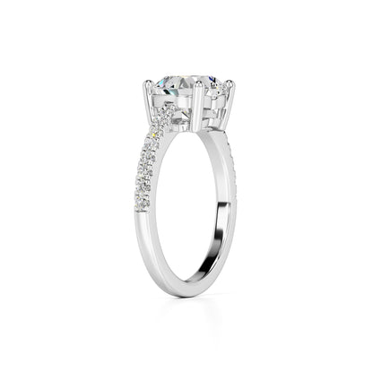 Cora Lab Grown Diamond Ring | White Gold | 3