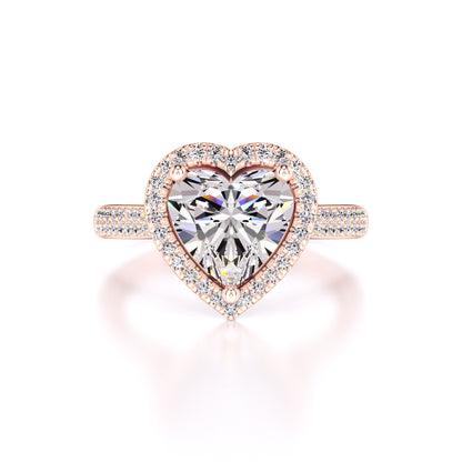 Hazel Moissanite & Lab Grown Diamond Ring | Rose Gold | 1