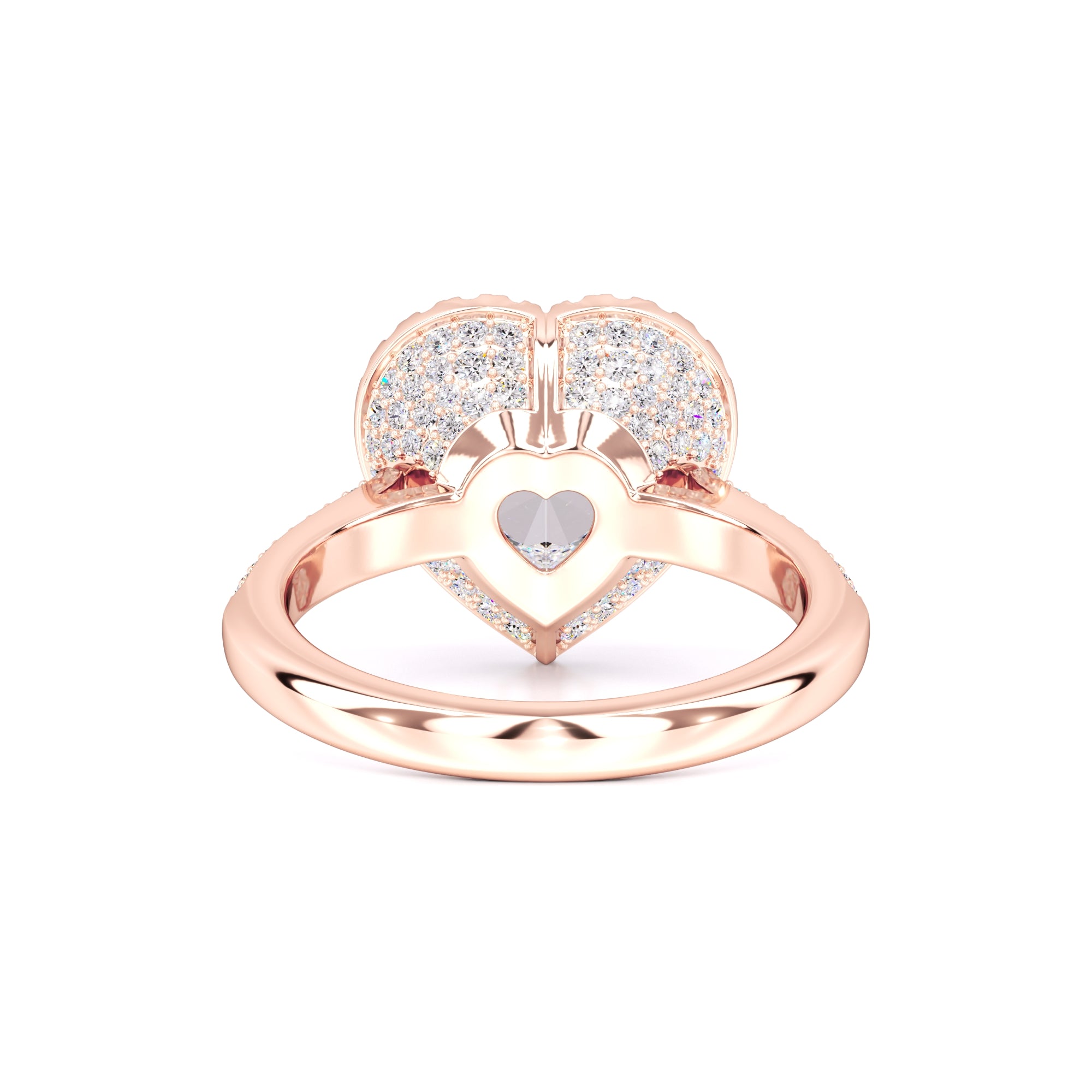 Hazel Moissanite & Lab Grown Diamond Ring | Rose Gold | 3