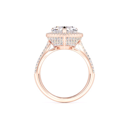 Hazel Moissanite & Lab Grown Diamond Ring | Rose Gold | 4