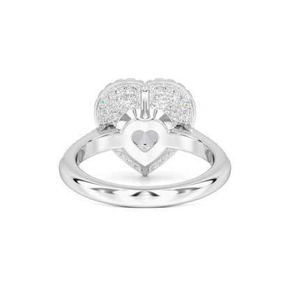 Hazel Moissanite & Lab Grown Diamond Ring | White Gold | 3
