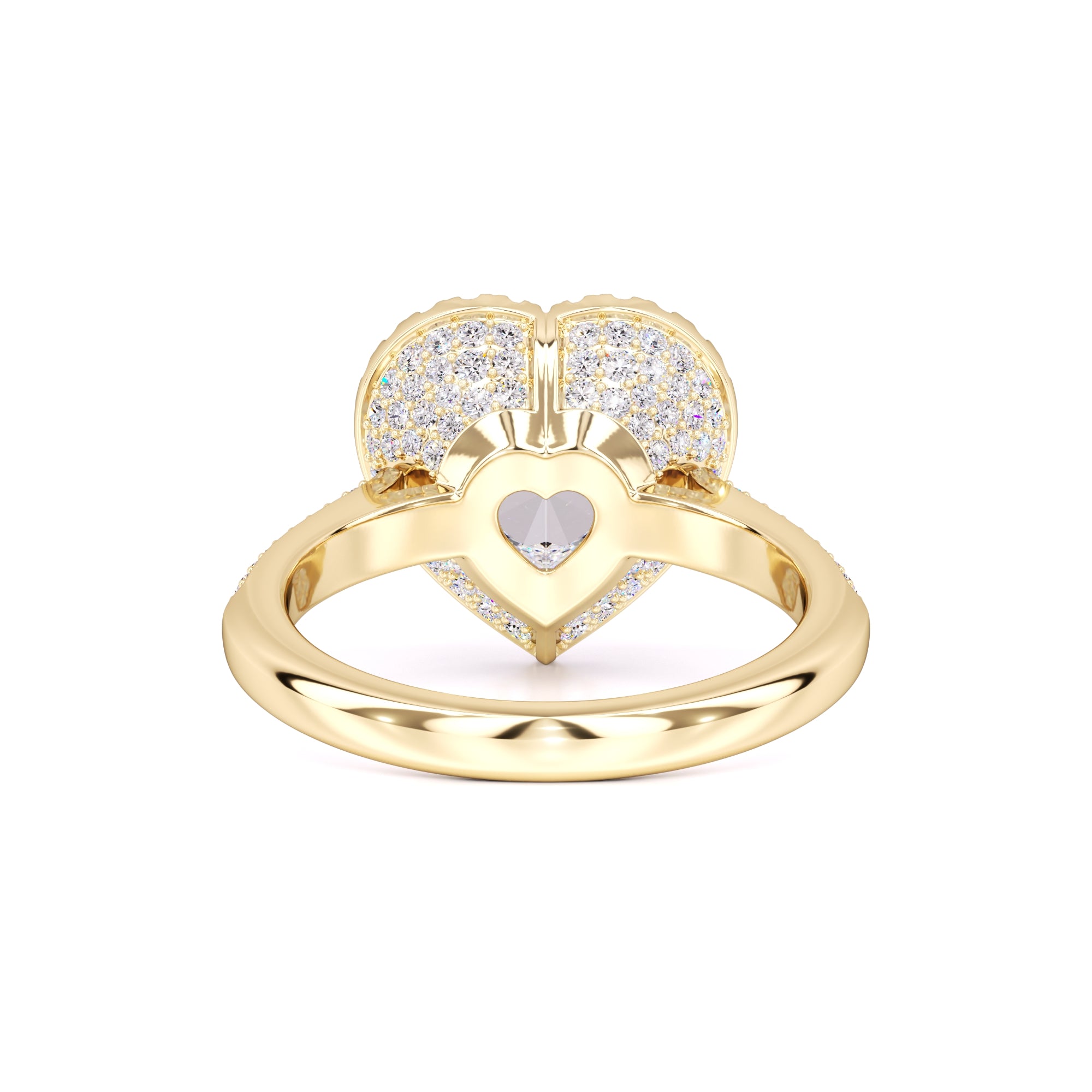 Hazel Moissanite & Lab Grown Diamond Ring | Yellow Gold | 3