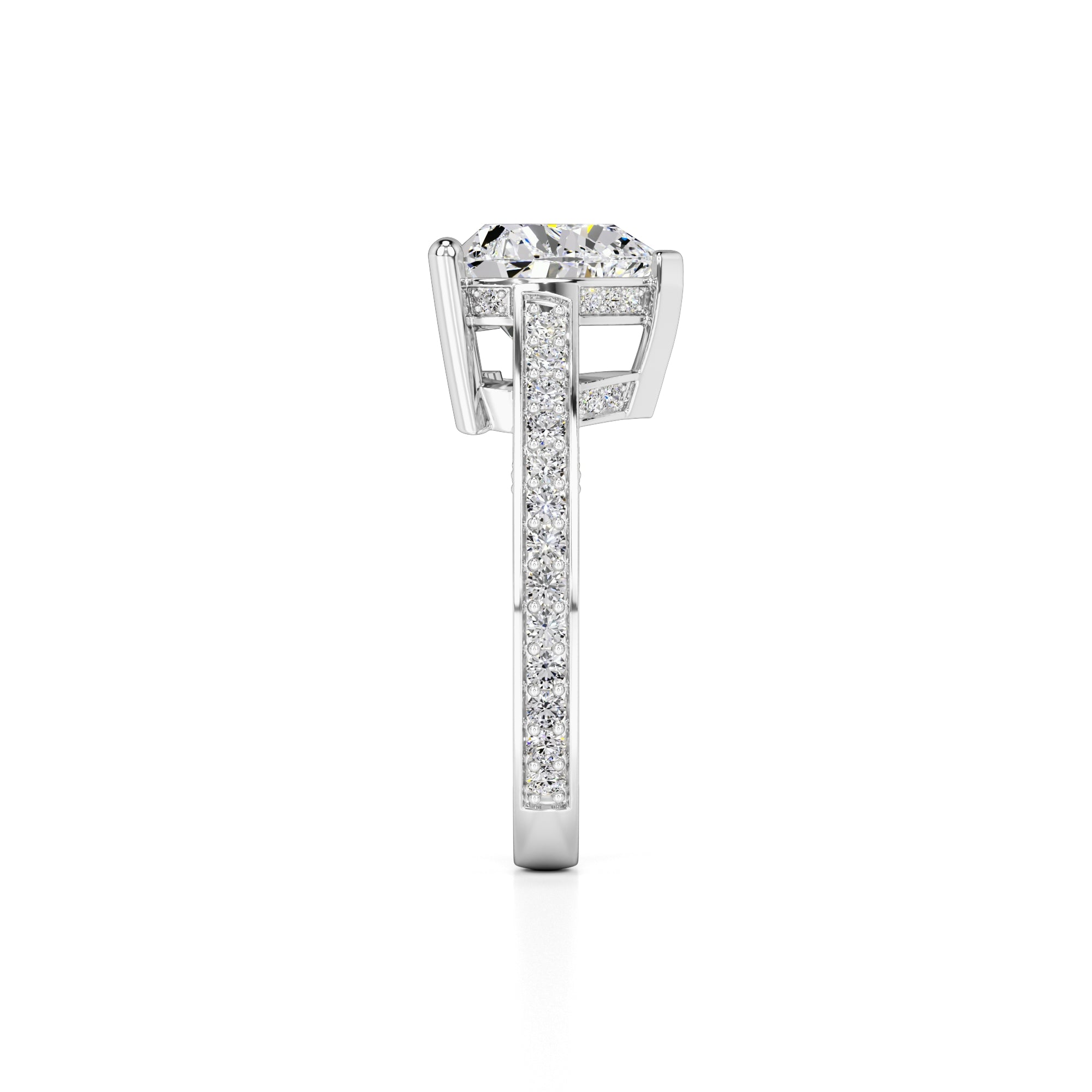 Ellie Lab Grown Diamond Ring | White Gold | 4