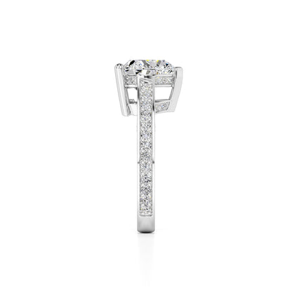 Ellie Lab Grown Diamond Ring | White Gold | 4
