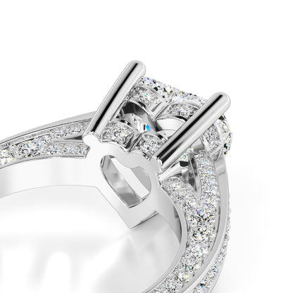 Ellie Moissanite & Lab Grown Diamond Ring | White Gold | 2