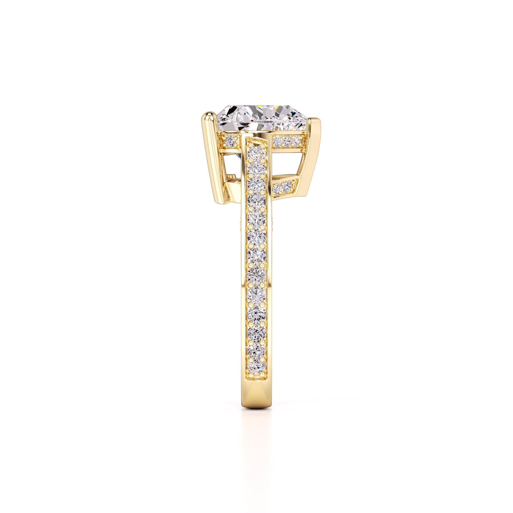 Ellie Lab Grown Diamond Ring | Yellow Gold | 4