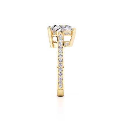 Ellie Lab Grown Diamond Ring | Yellow Gold | 4