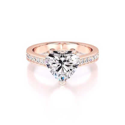 Amber Lab Grown Diamond Ring | Rose Gold | 1