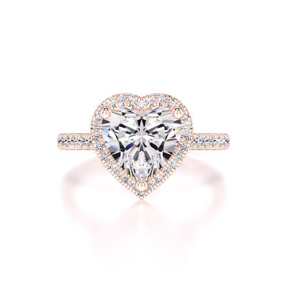 Brooke Moissanite & Lab Grown Diamond Ring | Rose Gold | 1