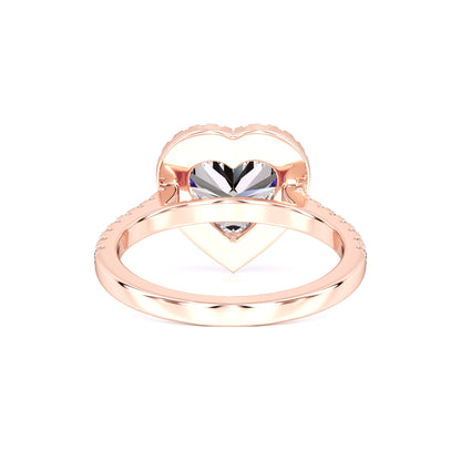 Brooke Moissanite & Lab Grown Diamond Ring | Rose Gold | 3