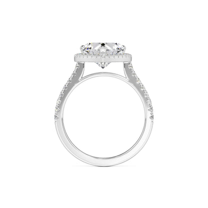 Brooke Moissanite & Lab Grown Diamond Ring | White Gold | 4