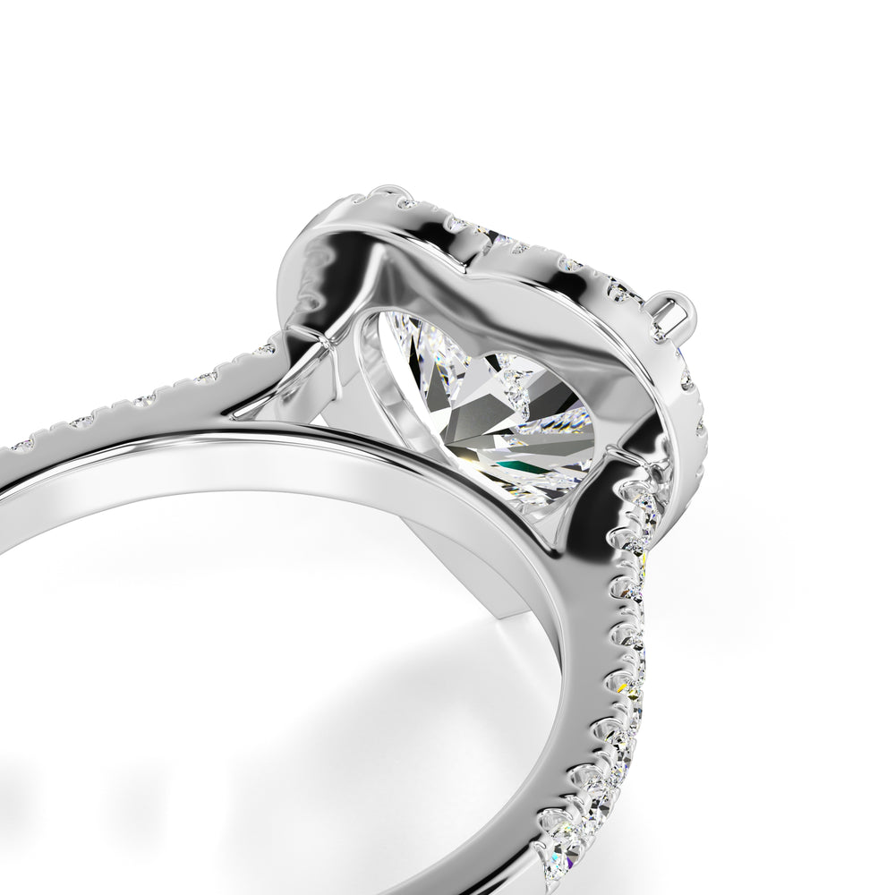 Brooke Moissanite & Lab Grown Diamond Ring | White Gold | 2