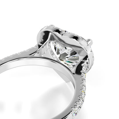 Brooke Moissanite & Lab Grown Diamond Ring | White Gold | 2