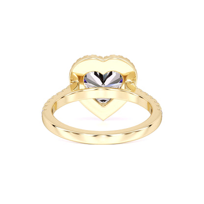 Brooke Moissanite & Lab Grown Diamond Ring | Yellow Gold | 3
