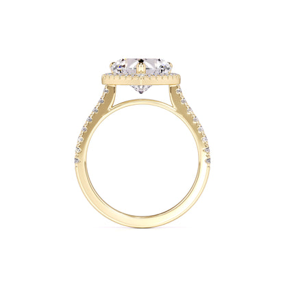 Brooke Moissanite & Lab Grown Diamond Ring | Yellow Gold | 4