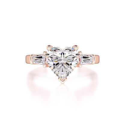 Seraphina Moissanite & Lab Grown Diamond Ring | Rose Gold | 1