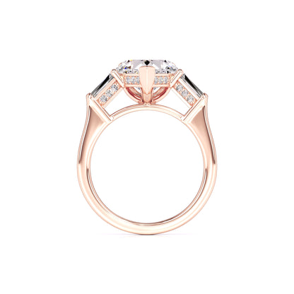 Seraphina Moissanite & Lab Grown Diamond Ring | Rose Gold | 4