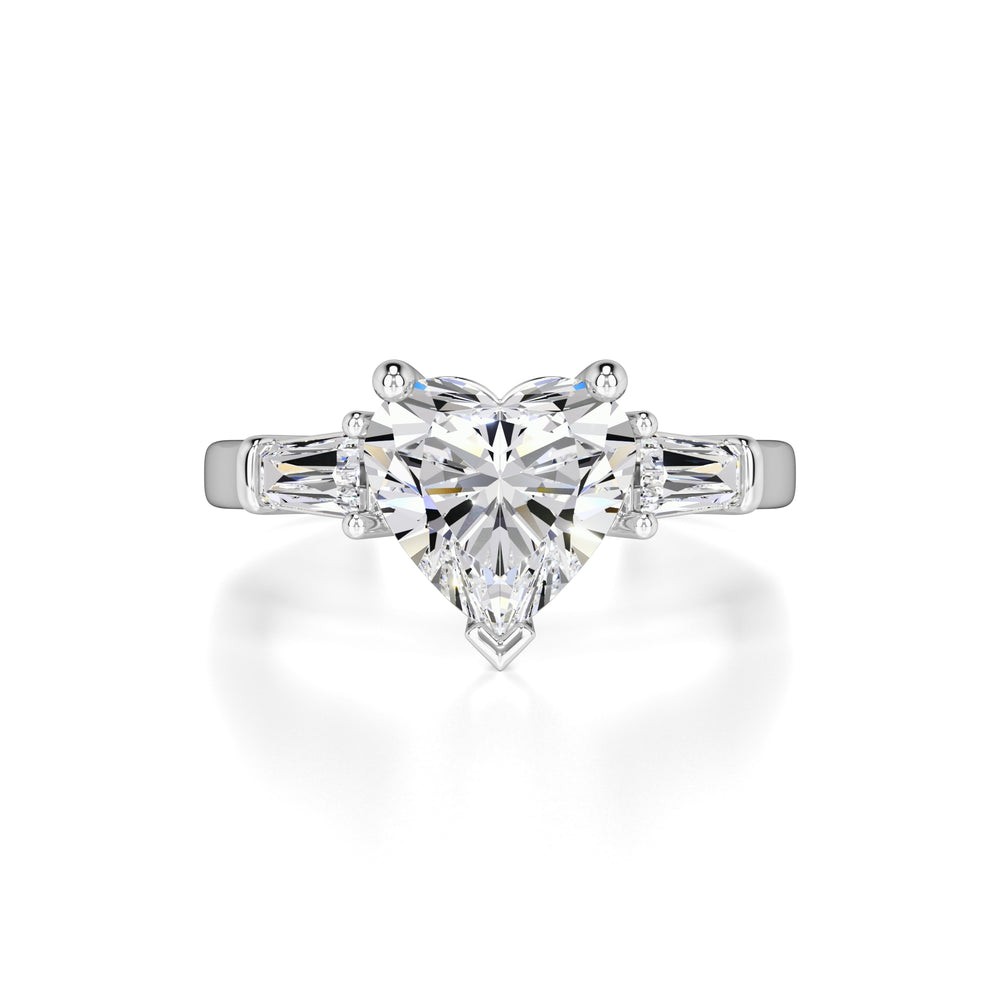 Seraphina Moissanite & Lab Grown Diamond Ring | White Gold | 1