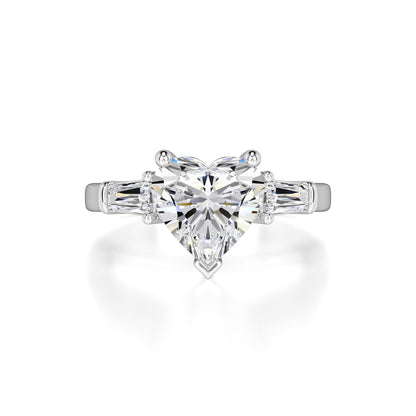 Seraphina Moissanite & Lab Grown Diamond Ring | White Gold | 1