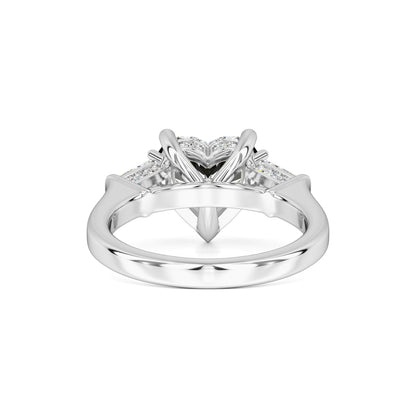 Seraphina Moissanite & Lab Grown Diamond Ring | White Gold | 3