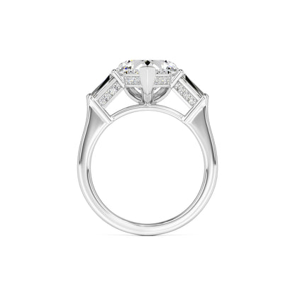 Seraphina Moissanite & Lab Grown Diamond Ring | White Gold | 4
