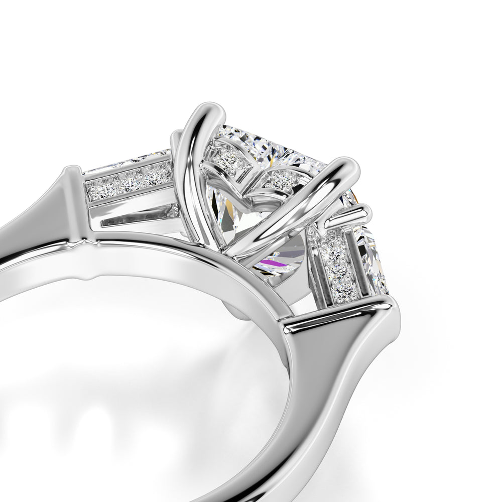Seraphina Moissanite & Lab Grown Diamond Ring | White Gold | 2