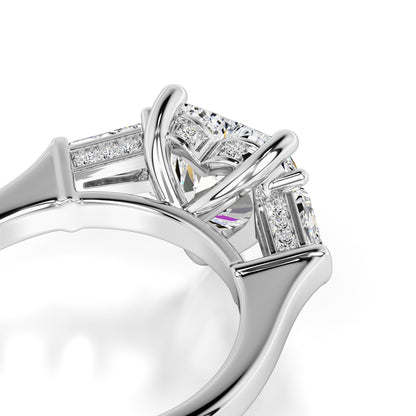 Seraphina Moissanite & Lab Grown Diamond Ring | White Gold | 2
