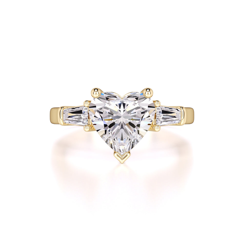 Seraphina Moissanite & Lab Grown Diamond Ring | Yellow Gold | 1
