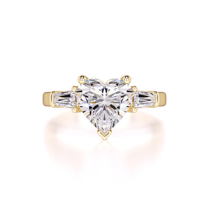 Seraphina Moissanite & Lab Grown Diamond Ring | Yellow Gold | 1
