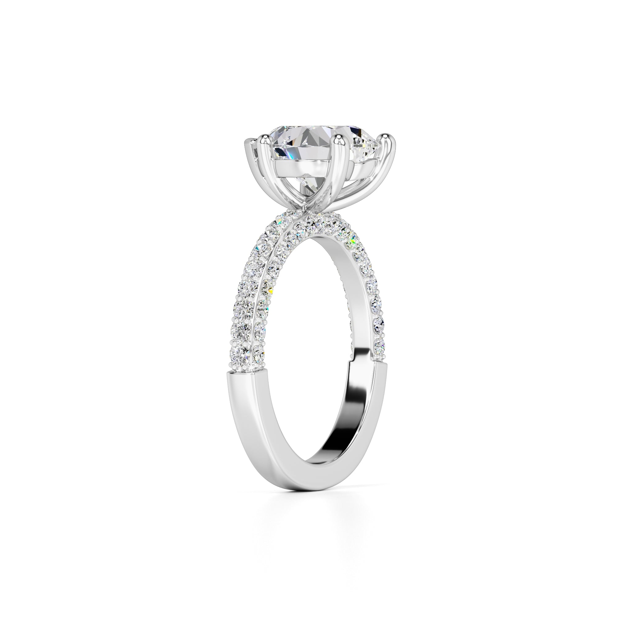 Emma Lab Grown Diamond Ring | White Gold | 3