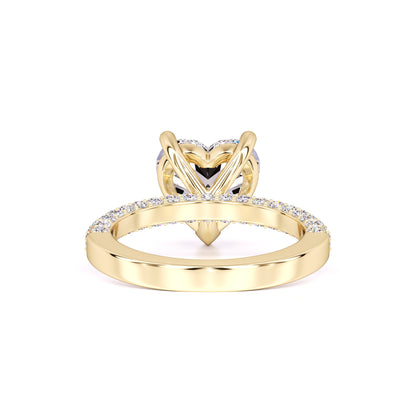 Emma Moissanite & Lab Grown Diamond Ring | Yellow Gold | 3