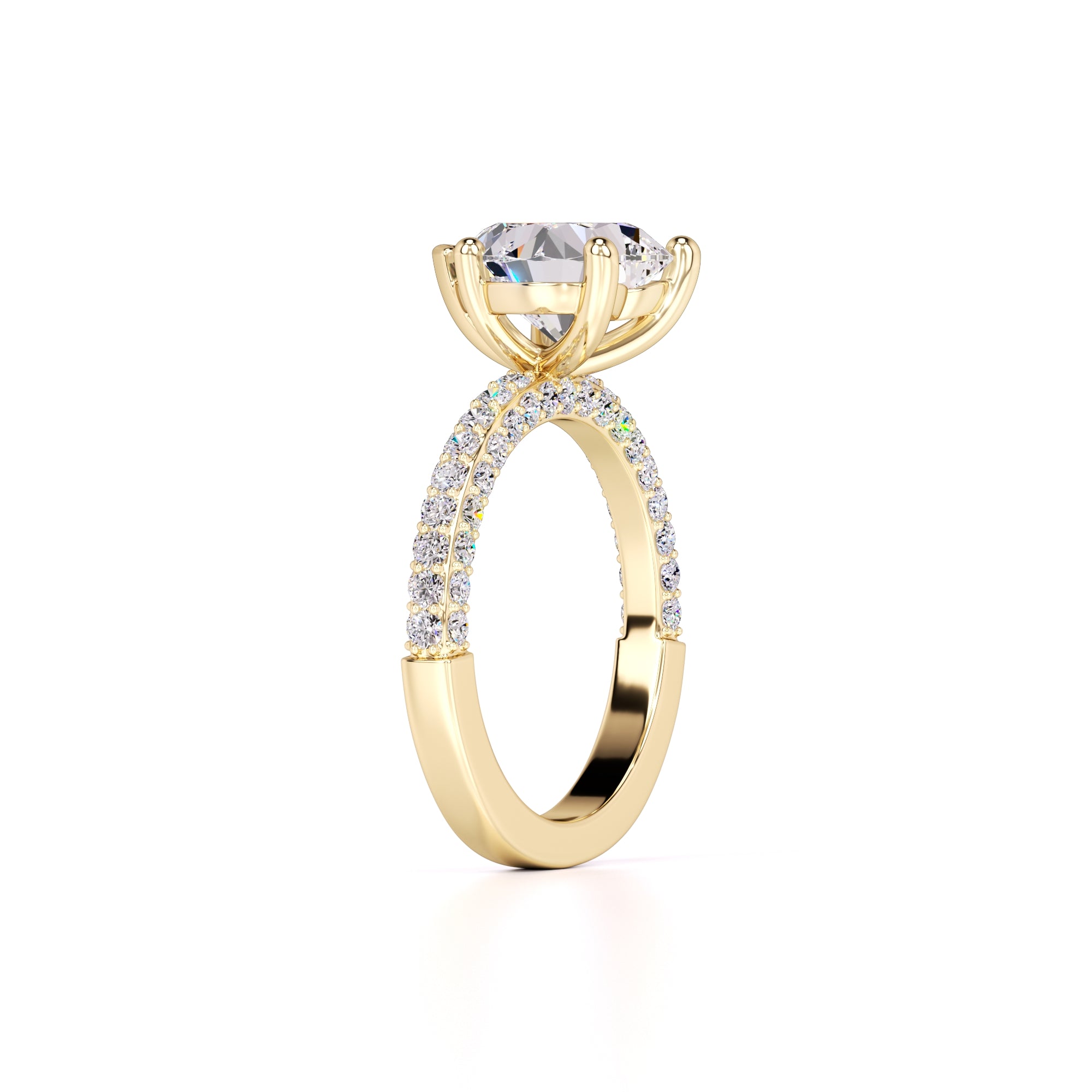 Emma Lab Grown Diamond Ring | Yellow Gold | 3