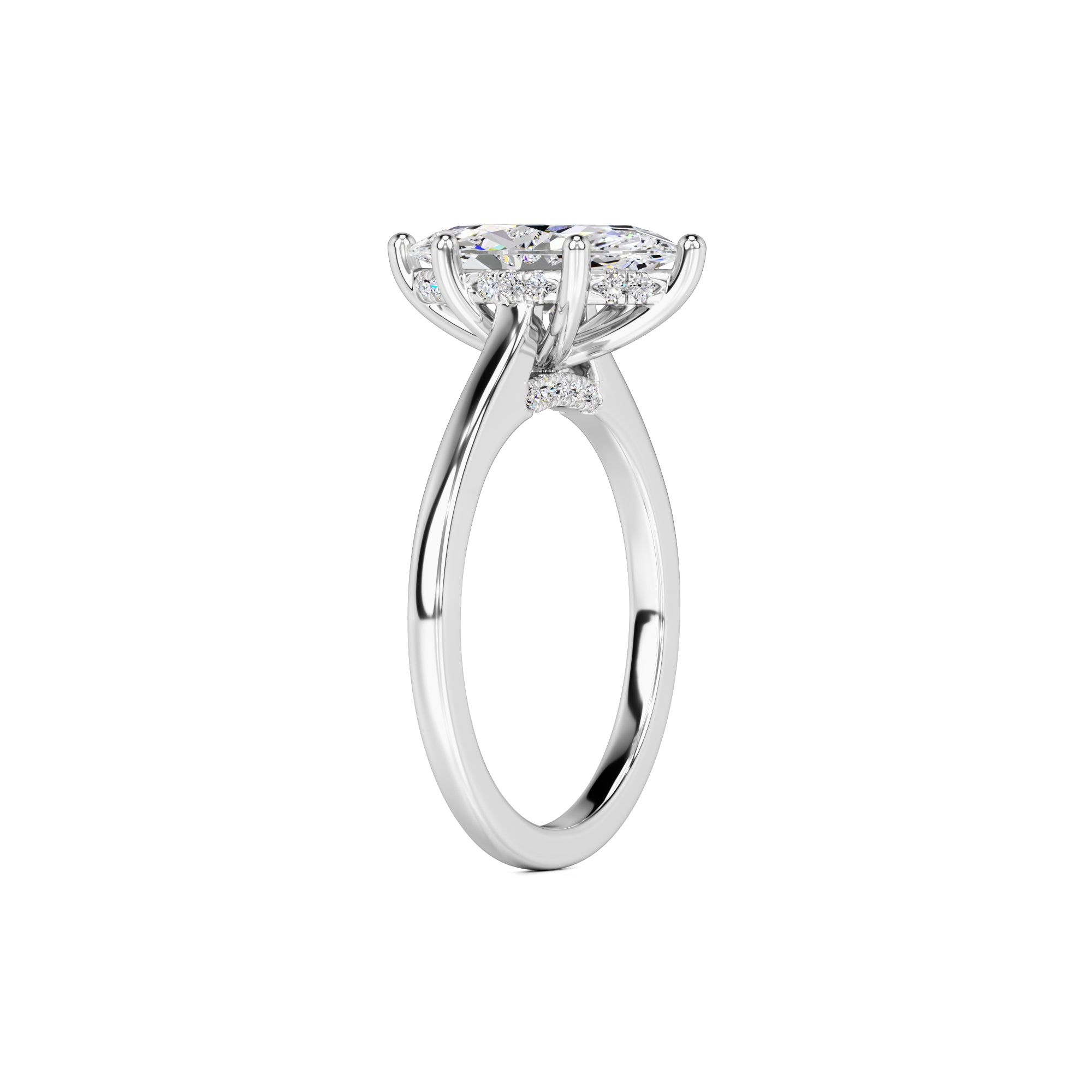 Marina Lab Grown Diamond Ring | White Gold | 3