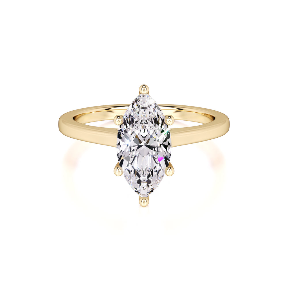 Marina Lab Grown Diamond Ring | Yellow Gold | 1