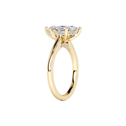 Marina Lab Grown Diamond Ring | Yellow Gold | 3