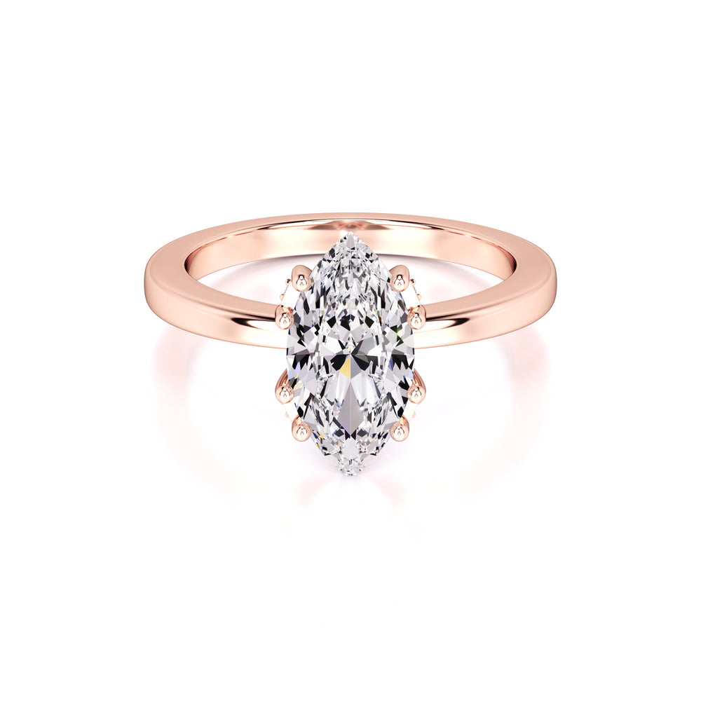 Arielle Lab Grown Diamond Ring | Rose Gold | 1