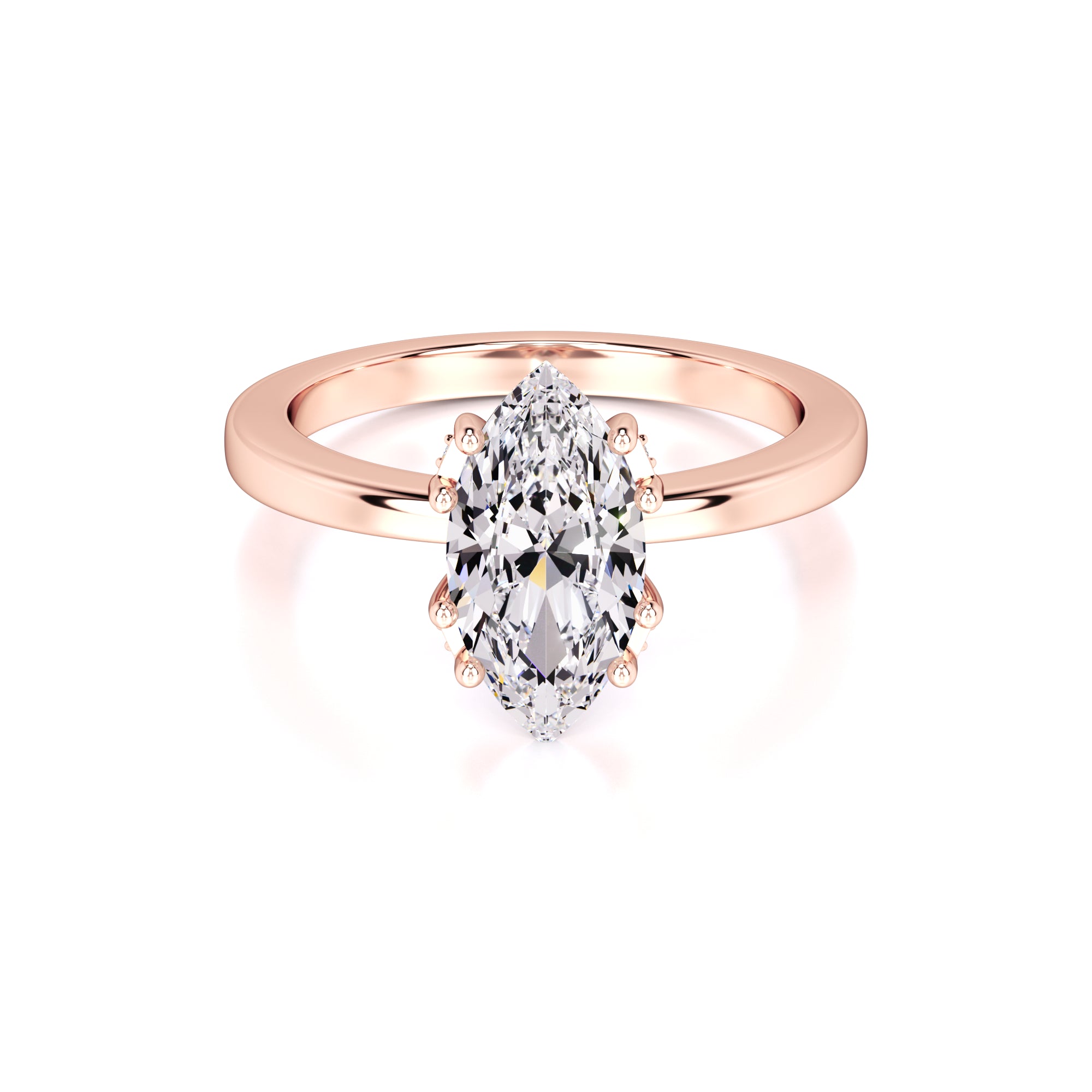 Arielle Lab Grown Diamond Ring | Rose Gold | 1