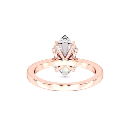 Arielle Moissanite & Lab Grown Diamond Ring | Rose Gold | 3