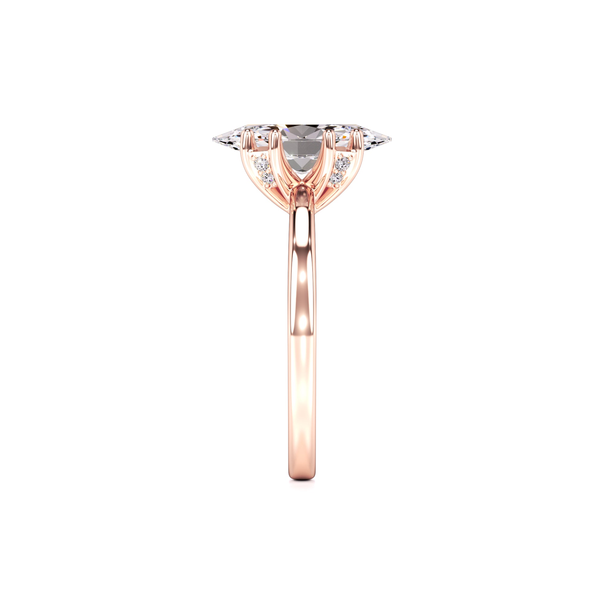 Arielle Lab Grown Diamond Ring | Rose Gold | 4