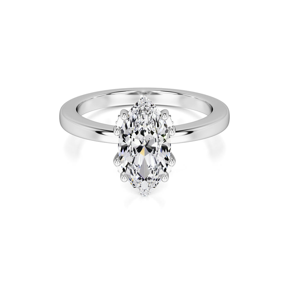 Arielle Lab Grown Diamond Ring | White Gold | 1