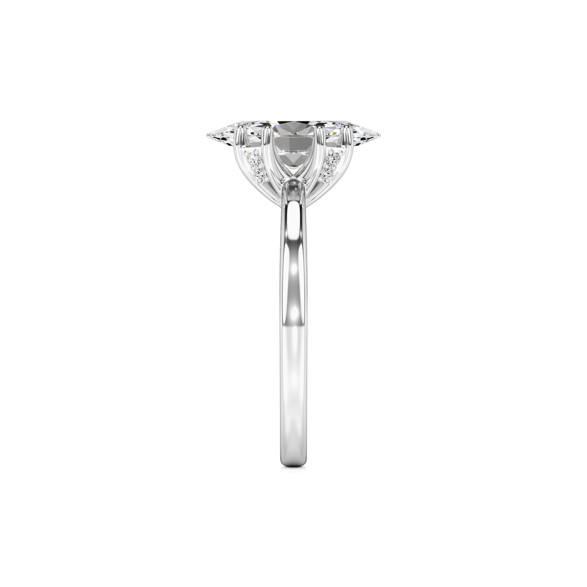 Arielle Lab Grown Diamond Ring | White Gold | 4